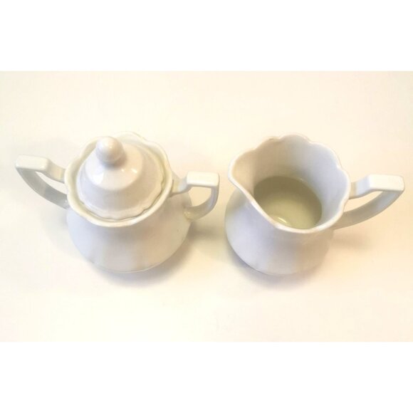 Vintage Royal Staffordshire Heirloom Ironstone Lidded Sugar Bowl and Creamer - Picture 3 of 16